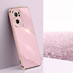 Silikon Hülle Handyhülle Ultra Dünn Flexible Schutzhülle Tasche XL1 für Oppo Reno7 Pro 5G Rosa