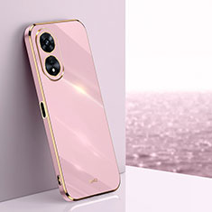 Silikon Hülle Handyhülle Ultra Dünn Flexible Schutzhülle Tasche XL1 für Oppo Reno8 T 5G Rosa