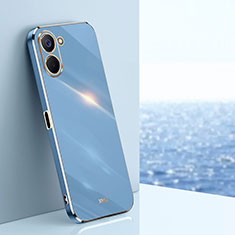 Silikon Hülle Handyhülle Ultra Dünn Flexible Schutzhülle Tasche XL1 für Realme V30 5G Blau