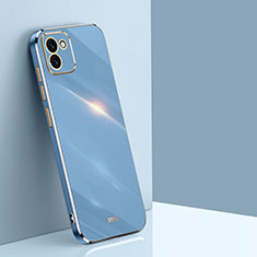 Silikon Hülle Handyhülle Ultra Dünn Flexible Schutzhülle Tasche XL1 für Samsung Galaxy A03 Blau