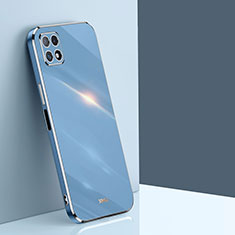 Silikon Hülle Handyhülle Ultra Dünn Flexible Schutzhülle Tasche XL1 für Samsung Galaxy A22 5G Blau