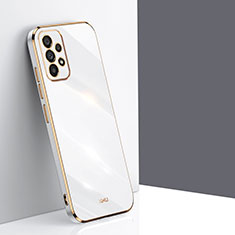 Silikon Hülle Handyhülle Ultra Dünn Flexible Schutzhülle Tasche XL1 für Samsung Galaxy A23 4G Weiß