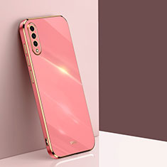 Silikon Hülle Handyhülle Ultra Dünn Flexible Schutzhülle Tasche XL1 für Samsung Galaxy A50 Pink