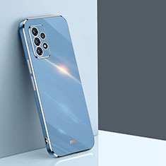 Silikon Hülle Handyhülle Ultra Dünn Flexible Schutzhülle Tasche XL1 für Samsung Galaxy A52 4G Blau