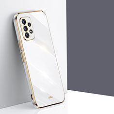 Silikon Hülle Handyhülle Ultra Dünn Flexible Schutzhülle Tasche XL1 für Samsung Galaxy A52 5G Weiß