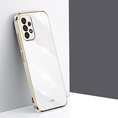 Silikon Hülle Handyhülle Ultra Dünn Flexible Schutzhülle Tasche XL1 für Samsung Galaxy A53 5G Weiß