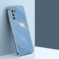 Silikon Hülle Handyhülle Ultra Dünn Flexible Schutzhülle Tasche XL1 für Samsung Galaxy S20 Blau