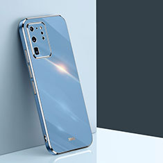 Silikon Hülle Handyhülle Ultra Dünn Flexible Schutzhülle Tasche XL1 für Samsung Galaxy S20 Ultra Blau