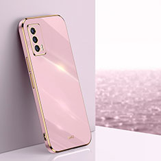 Silikon Hülle Handyhülle Ultra Dünn Flexible Schutzhülle Tasche XL1 für Vivo iQOO 7 India 5G Rosa