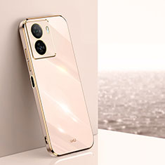 Silikon Hülle Handyhülle Ultra Dünn Flexible Schutzhülle Tasche XL1 für Vivo iQOO Z7x 5G Gold