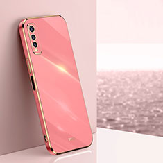 Silikon Hülle Handyhülle Ultra Dünn Flexible Schutzhülle Tasche XL1 für Vivo Y50t Pink