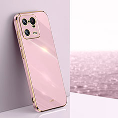 Silikon Hülle Handyhülle Ultra Dünn Flexible Schutzhülle Tasche XL1 für Xiaomi Mi 13 Pro 5G Rosa