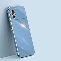 Silikon Hülle Handyhülle Ultra Dünn Flexible Schutzhülle Tasche XL1 für Xiaomi Poco M4 5G Blau