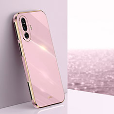 Silikon Hülle Handyhülle Ultra Dünn Flexible Schutzhülle Tasche XL1 für Xiaomi Redmi K40 Gaming 5G Rosa