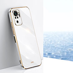 Silikon Hülle Handyhülle Ultra Dünn Flexible Schutzhülle Tasche XL1 für Xiaomi Redmi Note 10 4G Weiß