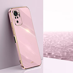 Silikon Hülle Handyhülle Ultra Dünn Flexible Schutzhülle Tasche XL1 für Xiaomi Redmi Note 10S 4G Rosa