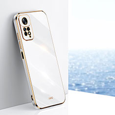 Silikon Hülle Handyhülle Ultra Dünn Flexible Schutzhülle Tasche XL1 für Xiaomi Redmi Note 11 Pro 4G Weiß