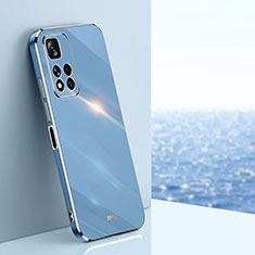 Silikon Hülle Handyhülle Ultra Dünn Flexible Schutzhülle Tasche XL1 für Xiaomi Redmi Note 11 Pro+ Plus 5G Blau