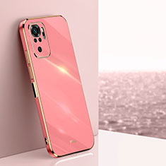 Silikon Hülle Handyhülle Ultra Dünn Flexible Schutzhülle Tasche XL1 für Xiaomi Redmi Note 11 SE India 4G Pink