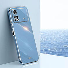 Silikon Hülle Handyhülle Ultra Dünn Flexible Schutzhülle Tasche XL1 für Xiaomi Redmi Note 11E Pro 5G Blau