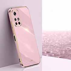 Silikon Hülle Handyhülle Ultra Dünn Flexible Schutzhülle Tasche XL1 für Xiaomi Redmi Note 11S 5G Rosa