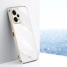 Silikon Hülle Handyhülle Ultra Dünn Flexible Schutzhülle Tasche XL1 für Xiaomi Redmi Note 12 Pro+ Plus 5G Weiß