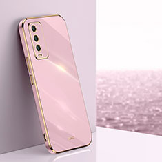 Silikon Hülle Handyhülle Ultra Dünn Flexible Schutzhülle Tasche XL1 für Xiaomi Redmi Note 9 4G Rosa