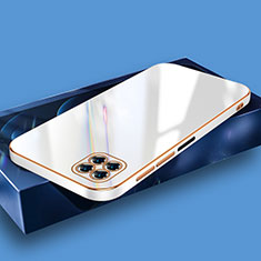 Silikon Hülle Handyhülle Ultra Dünn Flexible Schutzhülle Tasche XL2 für Samsung Galaxy A22 4G Weiß