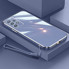 Silikon Hülle Handyhülle Ultra Dünn Flexible Schutzhülle Tasche XL2 für Samsung Galaxy A32 5G Lavendel Grau