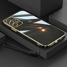 Silikon Hülle Handyhülle Ultra Dünn Flexible Schutzhülle Tasche XL2 für Samsung Galaxy A52 4G Schwarz