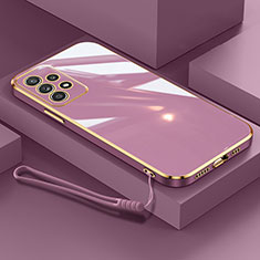 Silikon Hülle Handyhülle Ultra Dünn Flexible Schutzhülle Tasche XL2 für Samsung Galaxy M32 5G Violett