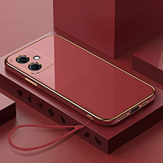 Silikon Hülle Handyhülle Ultra Dünn Flexible Schutzhülle Tasche XL3 für Xiaomi Redmi Note 12R Pro 5G Rot