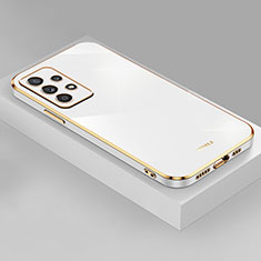 Silikon Hülle Handyhülle Ultra Dünn Flexible Schutzhülle Tasche XL4 für Samsung Galaxy A32 5G Weiß