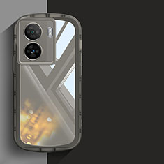 Silikon Hülle Handyhülle Ultra Dünn Flexible Schutzhülle Tasche YK1 für Vivo iQOO Z7x 5G Schwarz