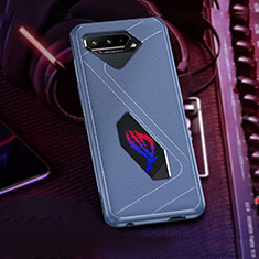 Silikon Hülle Handyhülle Ultra Dünn Flexible Schutzhülle Tasche ZJ1 für Asus ROG Phone 5 Pro Blau