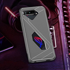 Silikon Hülle Handyhülle Ultra Dünn Flexible Schutzhülle Tasche ZJ1 für Asus ROG Phone 5s Grau