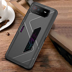 Silikon Hülle Handyhülle Ultra Dünn Flexible Schutzhülle Tasche ZJ1 für Asus ROG Phone 6 Grau