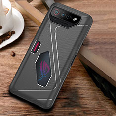 Silikon Hülle Handyhülle Ultra Dünn Flexible Schutzhülle Tasche ZJ1 für Asus ROG Phone 7 Ultimate Grau