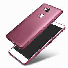 Silikon Hülle Handyhülle Ultra Dünn Schutzhülle 360 Grad für Huawei Honor 5X Violett