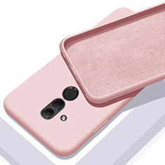 Silikon Hülle Handyhülle Ultra Dünn Schutzhülle 360 Grad Tasche C01 für Huawei Mate 20 Lite Rosa