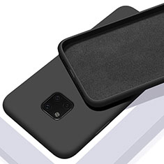 Silikon Hülle Handyhülle Ultra Dünn Schutzhülle 360 Grad Tasche C01 für Huawei Mate 20 Pro Schwarz