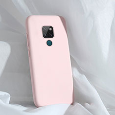 Silikon Hülle Handyhülle Ultra Dünn Schutzhülle 360 Grad Tasche C01 für Huawei Mate 20 Rosa