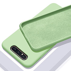 Silikon Hülle Handyhülle Ultra Dünn Schutzhülle 360 Grad Tasche C01 für Samsung Galaxy A90 4G Grün