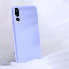 Silikon Hülle Handyhülle Ultra Dünn Schutzhülle 360 Grad Tasche C04 für Huawei P20 Pro Violett