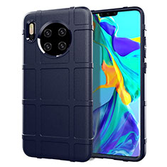 Silikon Hülle Handyhülle Ultra Dünn Schutzhülle 360 Grad Tasche C05 für Huawei Mate 30 Pro 5G Blau