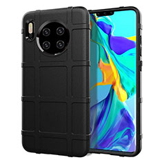 Silikon Hülle Handyhülle Ultra Dünn Schutzhülle 360 Grad Tasche C05 für Huawei Mate 30 Pro 5G Schwarz