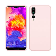 Silikon Hülle Handyhülle Ultra Dünn Schutzhülle 360 Grad Tasche C05 für Huawei P20 Pro Rosa