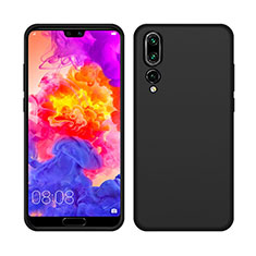 Silikon Hülle Handyhülle Ultra Dünn Schutzhülle 360 Grad Tasche C05 für Huawei P20 Pro Schwarz