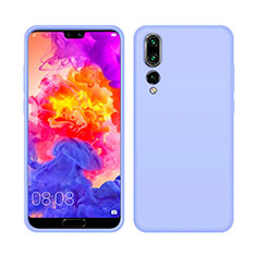 Silikon Hülle Handyhülle Ultra Dünn Schutzhülle 360 Grad Tasche C05 für Huawei P20 Pro Violett