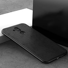Silikon Hülle Handyhülle Ultra Dünn Schutzhülle 360 Grad Tasche C09 für Huawei Mate 20 Lite Schwarz